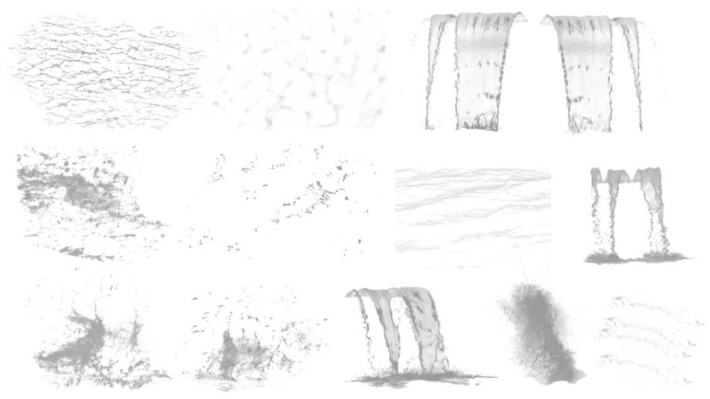 Photoshopおすすめのウォーターブラシセットで実際に描いた画像