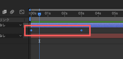Adobe After Effectsキーフレーム補間法リニア適応後の変化