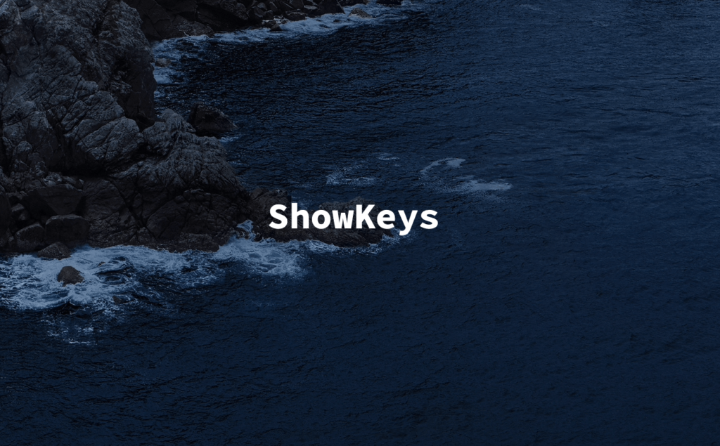 ShowKeys文字の表示位置の変更
