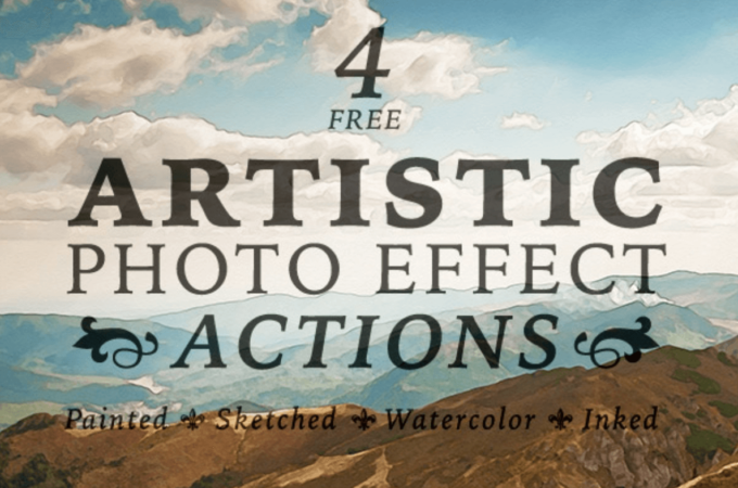 4 Free Artistic Paint,Sketch & Ink Photo Effects