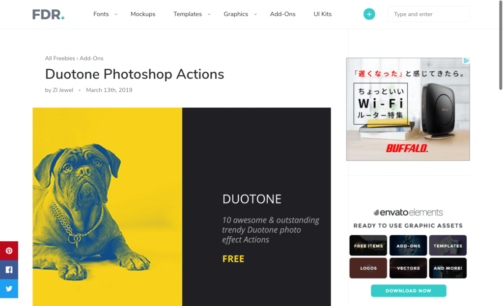『Duotone』の無料配布サイト