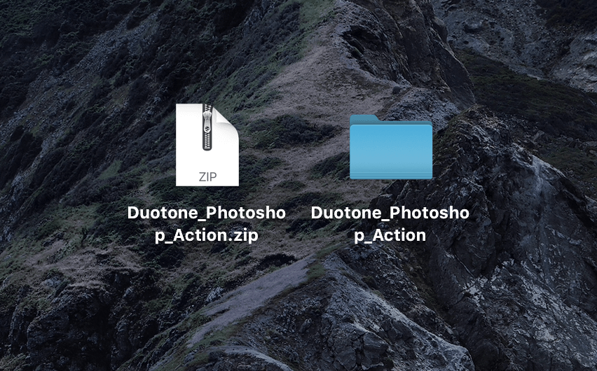 Photoshop 無料 アクション Duotone ダウンロード 方法 zip