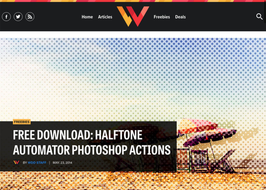 アクション素材『Halftone Automator』の無料配布サイト