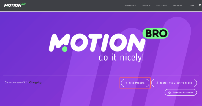 After Effects 10種類のプリセットが無料で使える Motion Bro のダウンロード インストール方法 Adobe信者nextistの動画 画像編集が楽しくなる小ネタブログ Nextist Skill Box