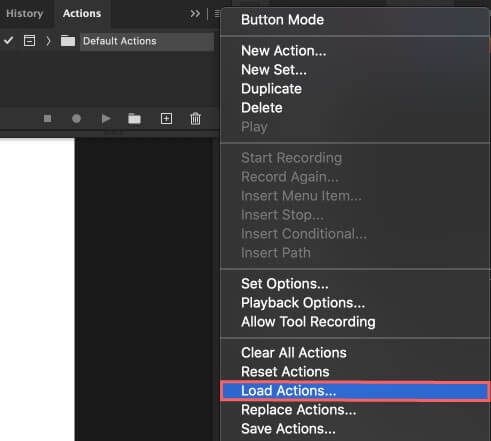 Photoshop 無料 アクション Magic 3D インストール方法 Load Actions