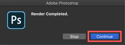 Adobe Photoshop 無料 アクション 素材 使い方 解説 Render Completed