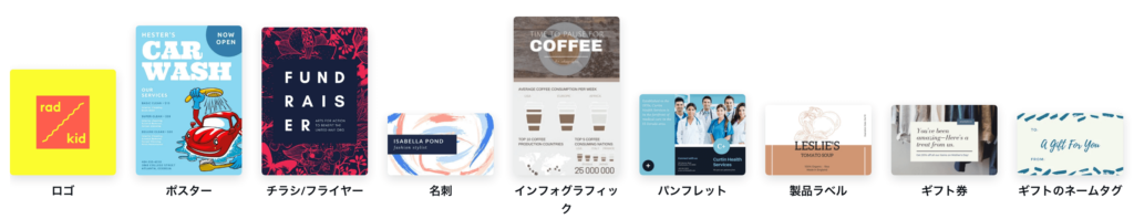 Canva デザインタイプ マーケティング