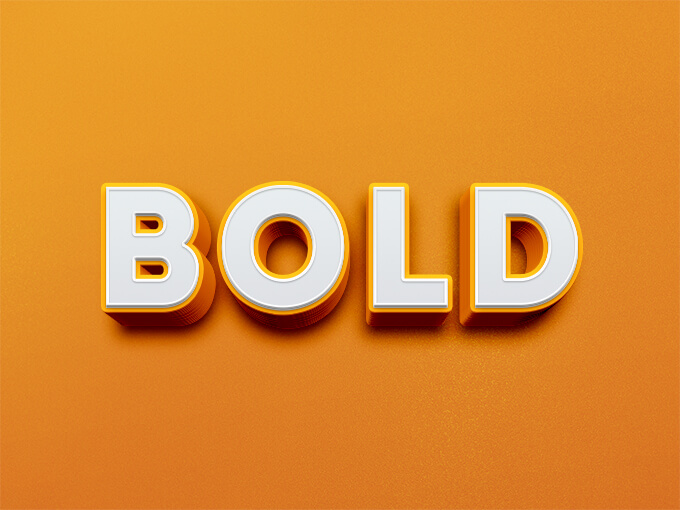 Photoshop Free Text Effect 3D Preset psd フォトショップ 無料 テキストエフェクト プリセット サムネイル デザイン 素材 Bold