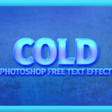 Photoshop Free Ice Snow Cold Text Effect Preset フォトショップ 無料 テキストエフェクト プリセット アイス 雪 氷 サムネイル デザイン