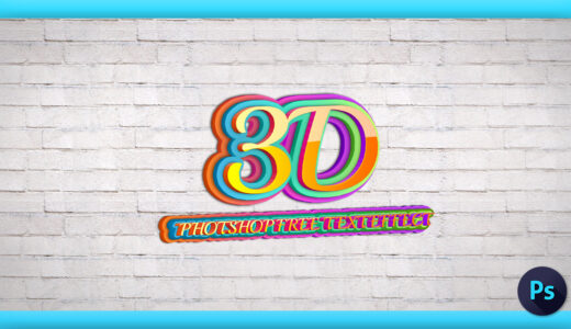 Photoshop Free Text Effect 3D Preset psd フォトショップ 無料 テキストエフェクト プリセット 立体 サムネイル デザイン
