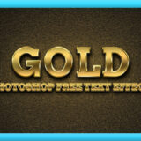 Photoshop Free Gold Text Effect Preset フォトショップ 無料 テキストエフェクト プリセット サムネイル デザイン ゴールド 金