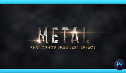 【Photoshop（フォトショップ）】全て無料!!メタル・クロム系のテキストエフェクト（.psd）