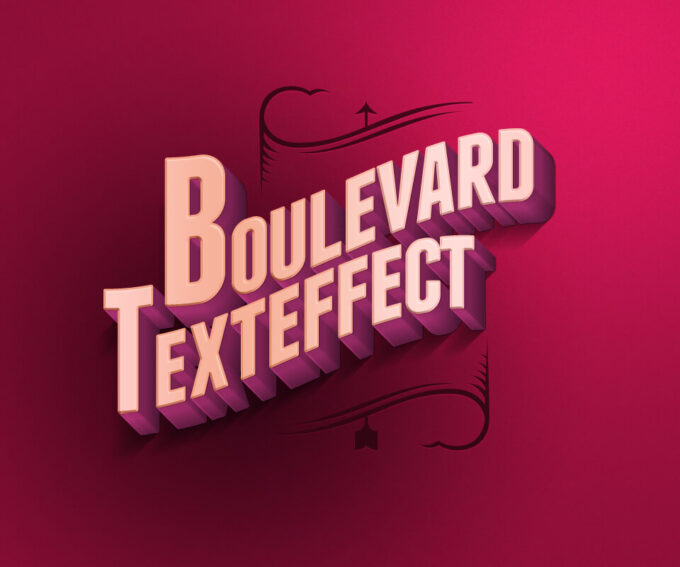 Photoshop Free Text Effect 3D Retro Preset psd フォトショップ 無料 テキストエフェクト プリセット サムネイル デザイン