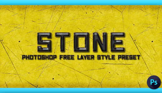 Photoshop Free Layer Style Preset Stone Rock asl フォトショップ 無料 石 ストーン 岩 プリセット サムネイル 素材