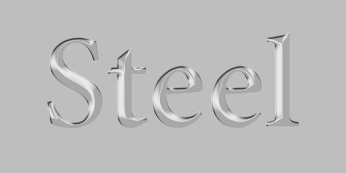 Photoshop Free Metal Chrome Silver Text Effect Preset フォトショップ 無料 テキストエフェクト プリセット メタル クロム シルバー サムネイル デザイン Best Metal Text Effect