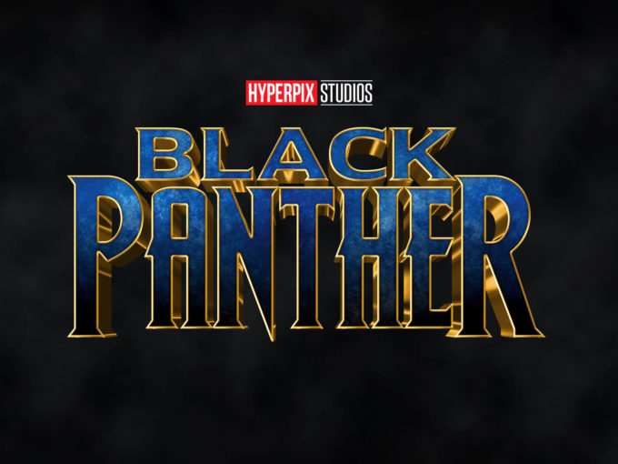 Photoshop Free Movie Text Effect Preset Cinema Movie フォトショップ 無料 テキストエフェクト プリセット 映画 サムネイル デザイン Black Panther