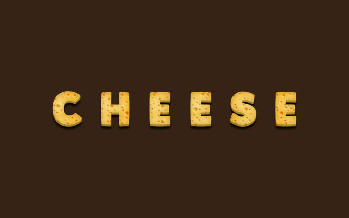 Photoshop Free Cute Pop Text Effect Preset フォトショップ 無料 テキストエフェクト プリセット かわいい ポップ サムネイル デザイン Cheese Text Effect