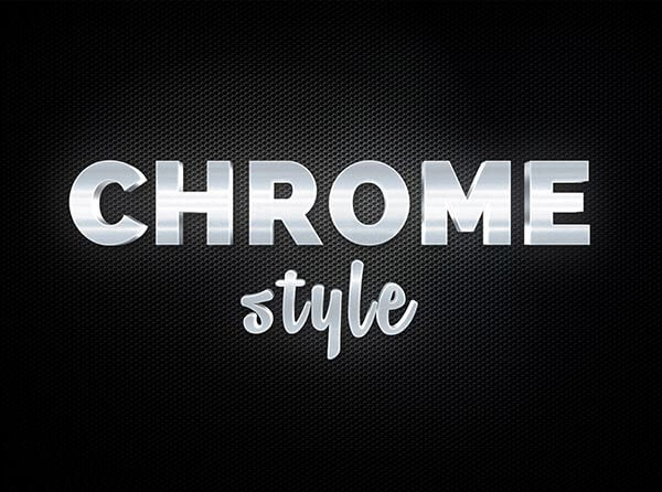 Photoshop Free Metal Chrome Silver Text Effect Preset フォトショップ 無料 テキストエフェクト プリセット メタル クロム シルバー サムネイル デザイン Chrome Text Effect