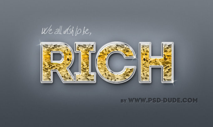 Photoshop Free Glitter Text Effect Preset フォトショップ 無料 テキストエフェクト プリセット サムネイル デザイン 宝石 キラキラ グリッター Diamond Text Effect