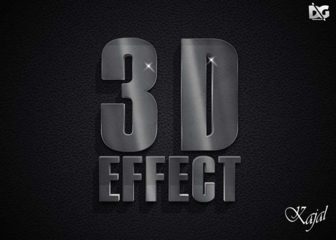 Photoshop Free Text Effect 3D Preset psd  フォトショップ 無料 テキストエフェクト プリセット 立体 サムネイル デザイン 