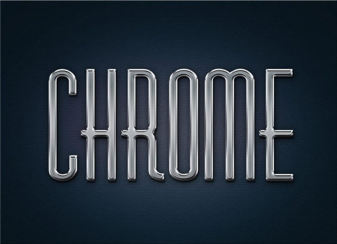 Free Metal Chrome Layer Styles and psd