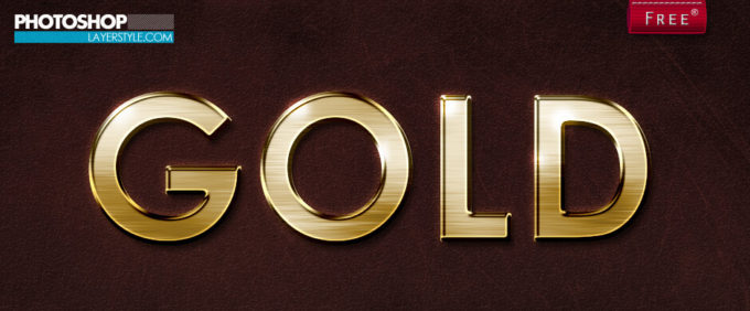 Photoshop Free Text Effect Preset Gold フォトショップ 無料 金 テキストエフェクト プリセット サムネイル デザイン Free Gold Style