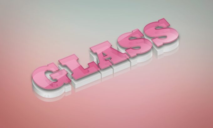 Glass Text Style
