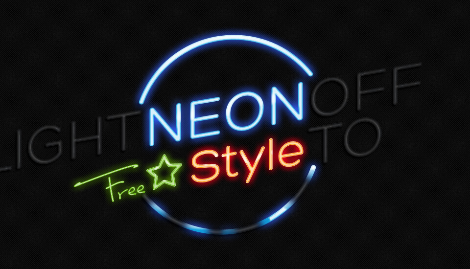 Photoshop Free Neon Text Effect Preset フォトショップ 無料 テキストエフェクト プリセット ネオン サイバー サムネイル デザイン Psd Neon Text Effect Photoshop