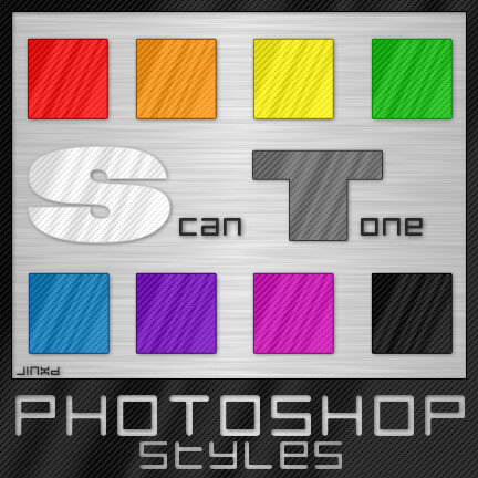 Photoshop Free Layer Style Preset Neon glow Reflection asl フォトショップ 無料 ネオンサイン グロー 反射 プリセット サムネイル 素材 - Scan Tone 1