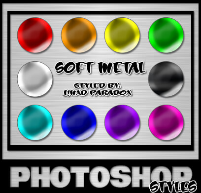 Photoshop Styles - Soft Metals