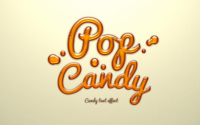 Photoshop Free Cute Pop Text Effect Preset フォトショップ 無料 テキストエフェクト プリセット かわいい ポップ サムネイル デザイン Psd Candy Text Effect