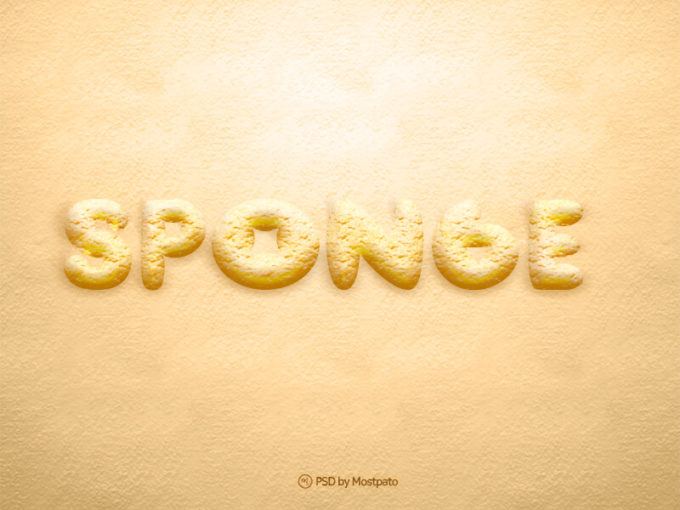 PSD Sponge - Text Effect