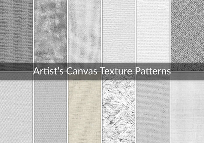 12 Artist's Canvas Texture Patterns