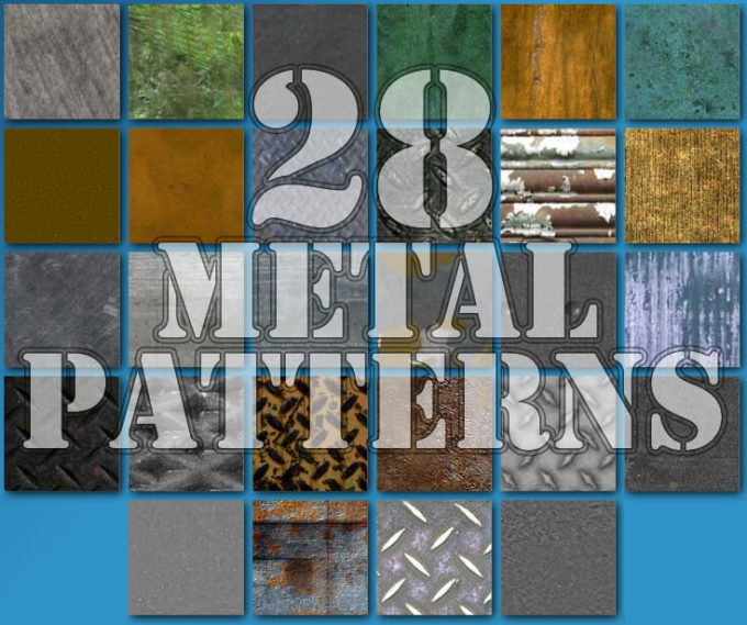 xDustyx's avatar 28 Seamless Metal Patterns for Photoshop