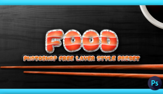 Photoshop Free Layer Style Preset Food asl フォトショップ 無料 食べ物 プリセット サムネイル 素材