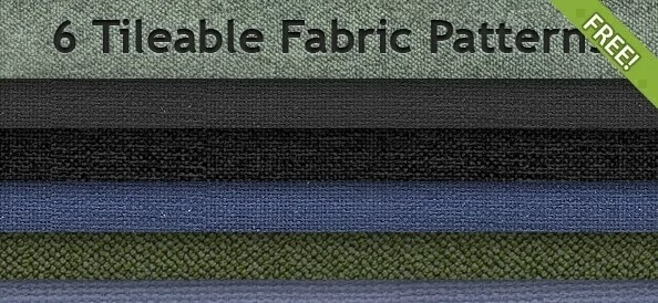 Adobe Photoshop フォトショップ 無料 パターン テクスチャー プリセット ファブリック 繊維 生地 .pat 6 Free Tileable Fabric Patterns