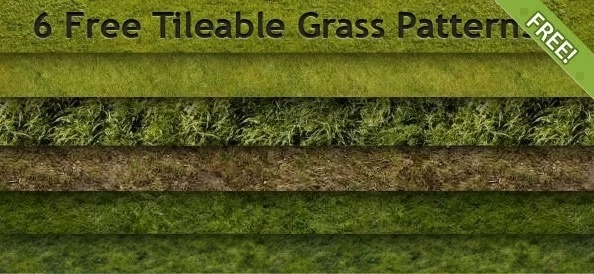 Adobe Photoshop フォトショップ 無料 パターン テクスチャー プリセット .pat 芝生 草 Free Grass Pattern Preset 