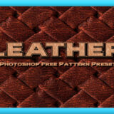 Adobe Photoshop フォトショップ 無料 パターン テクスチャー プリセット .pat レザー free Leather Pattern Preset