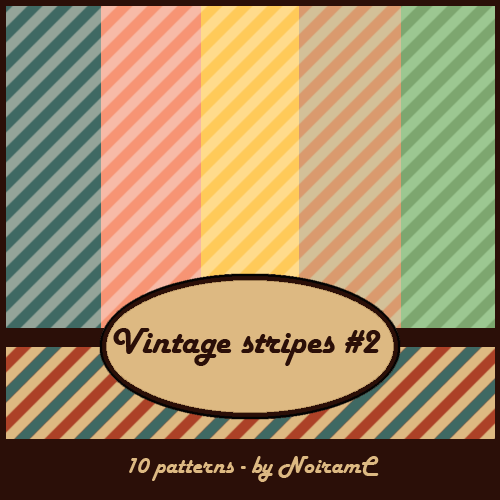 Adobe Photoshop フォトショップ 無料 パターン テクスチャー プリセット レトロ ビンテージ Free Pattern Preset Vintage stripes #2