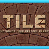 Adobe Photoshop フォトショップ 無料 パターン テクスチャー プリセット .pat 模様 レンガ タイル free tile Pattern Preset