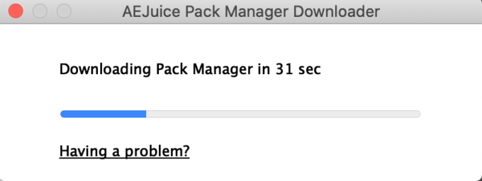 『AE Juice Pack Manager』をインストール