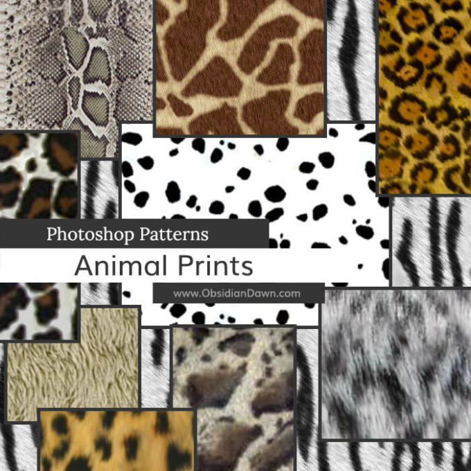 Adobe Photoshop フォトショップ 無料 パターン テクスチャー プリセット .pat ユニーク free Pattern Preset Animal Prints Photoshop Patterns