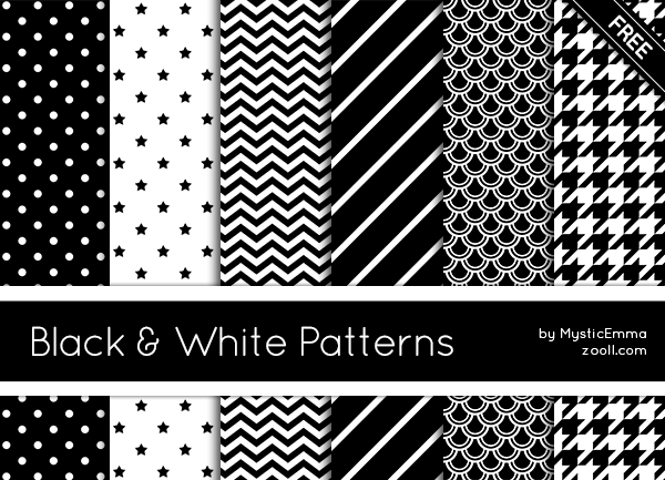 Adobe Photoshop フォトショップ 無料 パターン テクスチャー プリセット .pat 模様 free Pattern Preset Black And White Patterns
