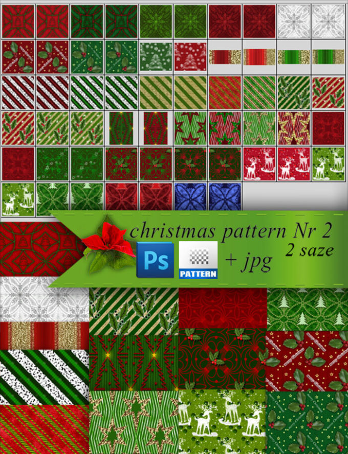 Adobe Photoshop フォトショップ 無料 パターン テクスチャー クリスマス プリセット free christmas pattern preset pat 模様 柄 Christmas patterns Nr2
