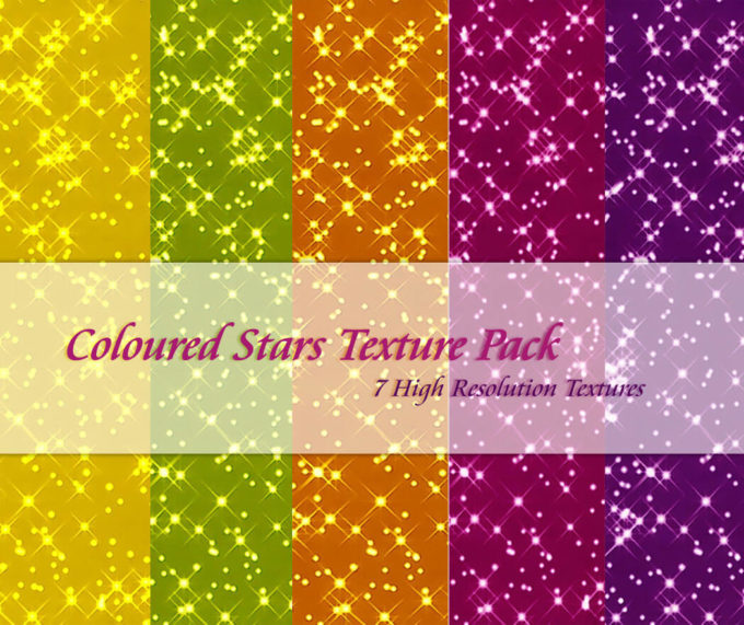 Adobe Photoshop フォトショップ 無料 パターン テクスチャー プリセット .pat 模様 かわいい キラキラ グリッター free Glitter Pattern Preset Coloured Stars Texture Pack2