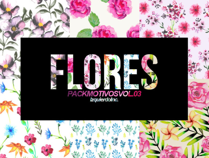 Adobe Photoshop フォトショップ 無料 パターン テクスチャー プリセット .pat 花 free Flower Pattern Preset Flores Pack Motivos Vol. 03