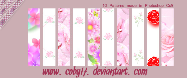 Adobe Photoshop フォトショップ 無料 パターン テクスチャー プリセット .pat  花 free Flower Pattern Preset Flowers II Patterns