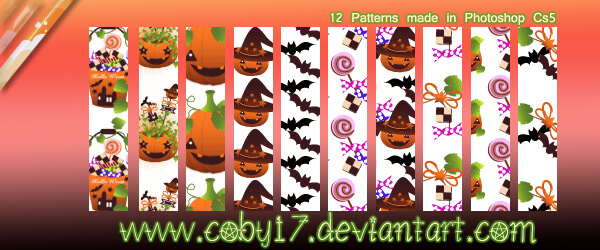 Adobe Photoshop フォトショップ 無料 パターン テクスチャー プリセット .pat イラスト アニメ キャラクター free Pattern Preset Halloween Patterns