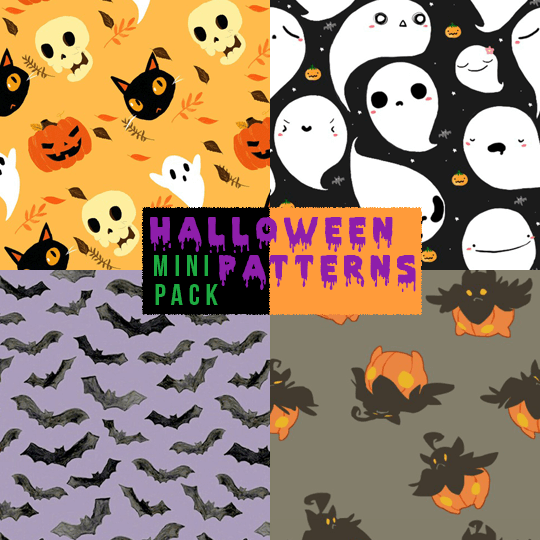 Mini pack: Halloween patterns.