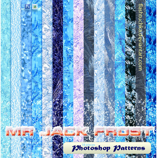 Adobe Photoshop フォトショップ 無料 パターン テクスチャー プリセット .pat 水 氷 アイス free Pattern water Preset Mr Jack Frost